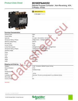 8910DPA44V02 datasheet  